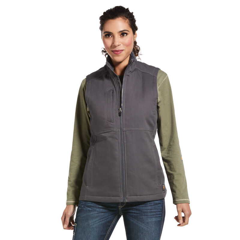 Ariat Weste Damen - Rebar Duracanvas Insulated DunkelGrau ( SGHBP-5891 )